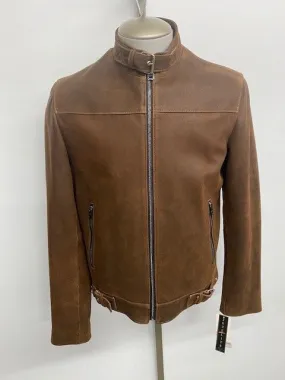 4883X Clearance - Men's Bomber Jacket - Cognac Distress Nubuck -  Size 42