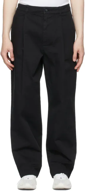 Acne Studios Black Wide-Leg Trousers