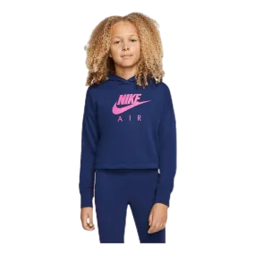Air Crop Hoodie Junior Blue/Pink