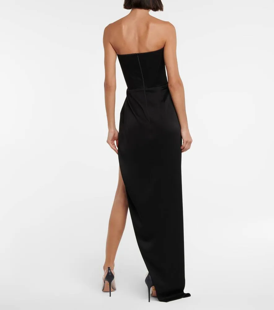 Alex Perry Ledger strapless satin gown