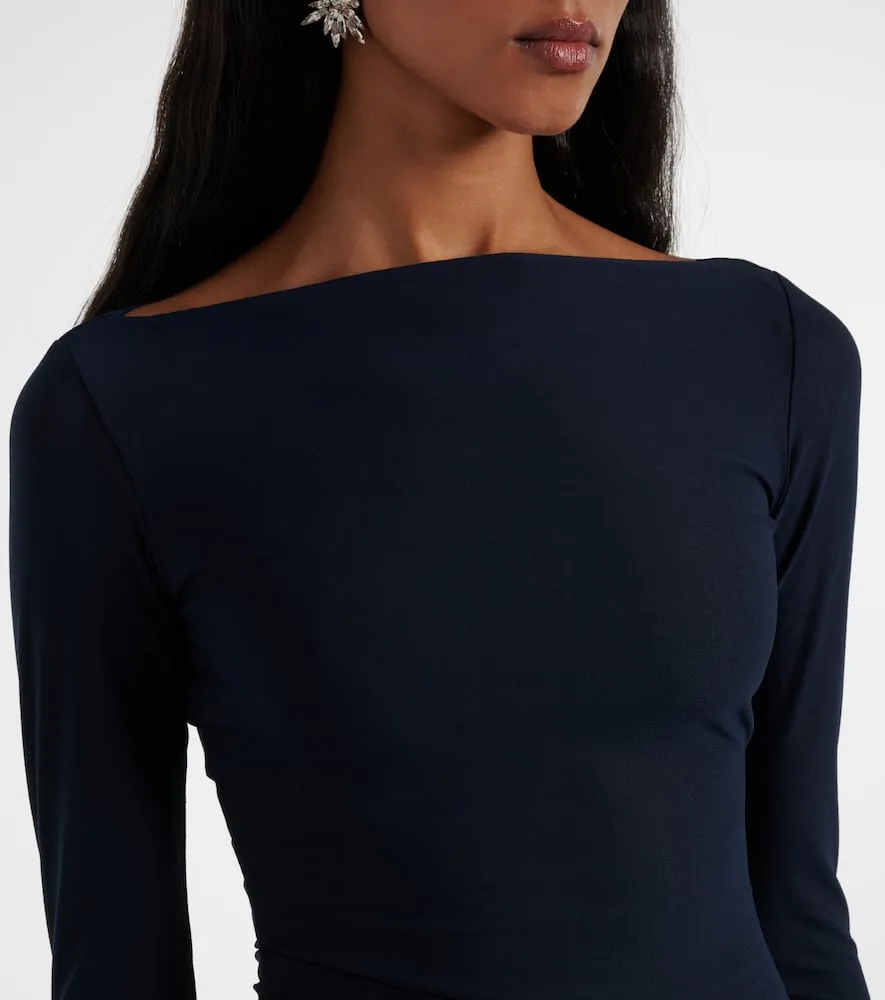 Alex Perry Semi-sheer gathered gown
