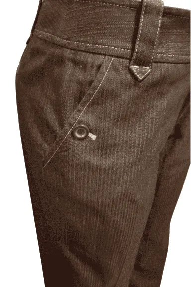 Ann Taylor Loft women's brown, wide leg, pinstripe slacks, pants size 4