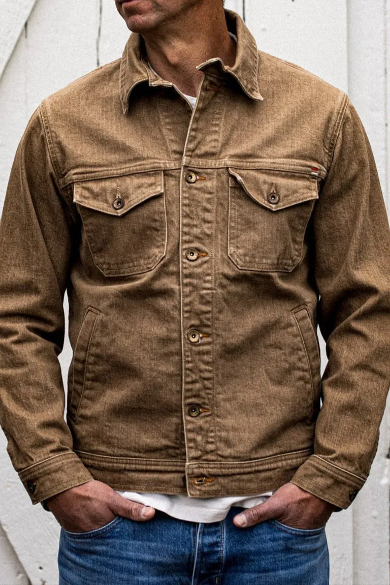 Artcher Jacket | 14oz Broken Twill Denim Wheat