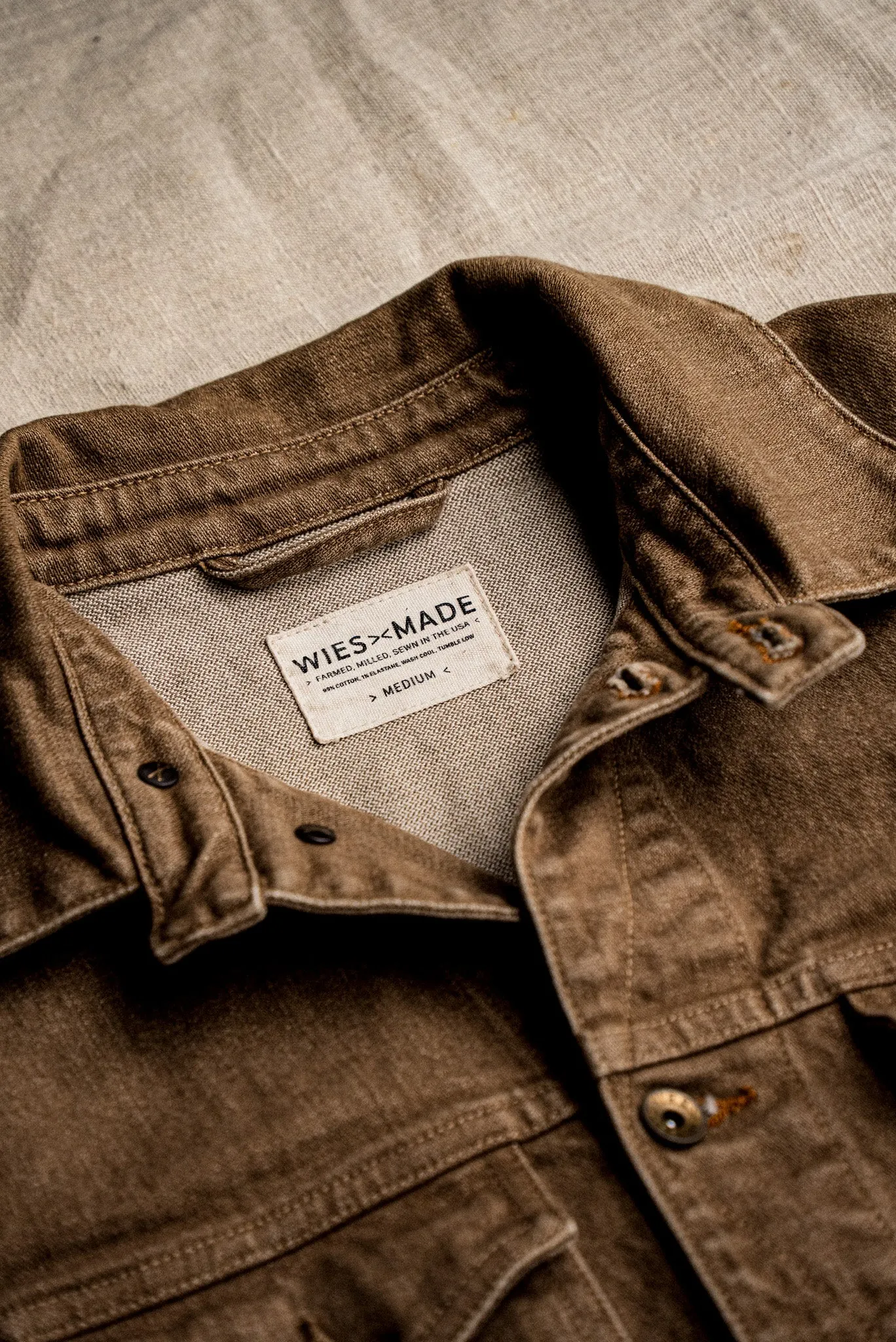 Artcher Jacket | 14oz Broken Twill Denim Wheat