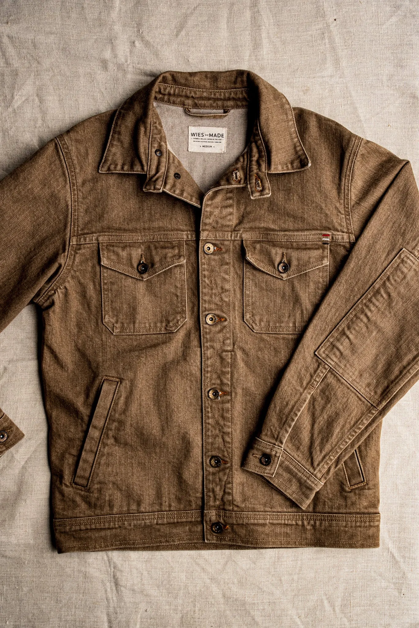 Artcher Jacket | 14oz Broken Twill Denim Wheat