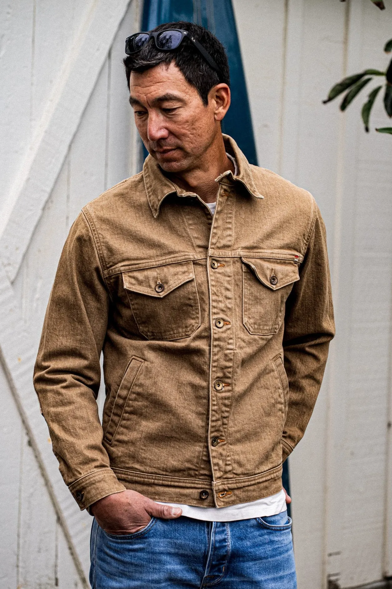 Artcher Jacket | 14oz Broken Twill Denim Wheat