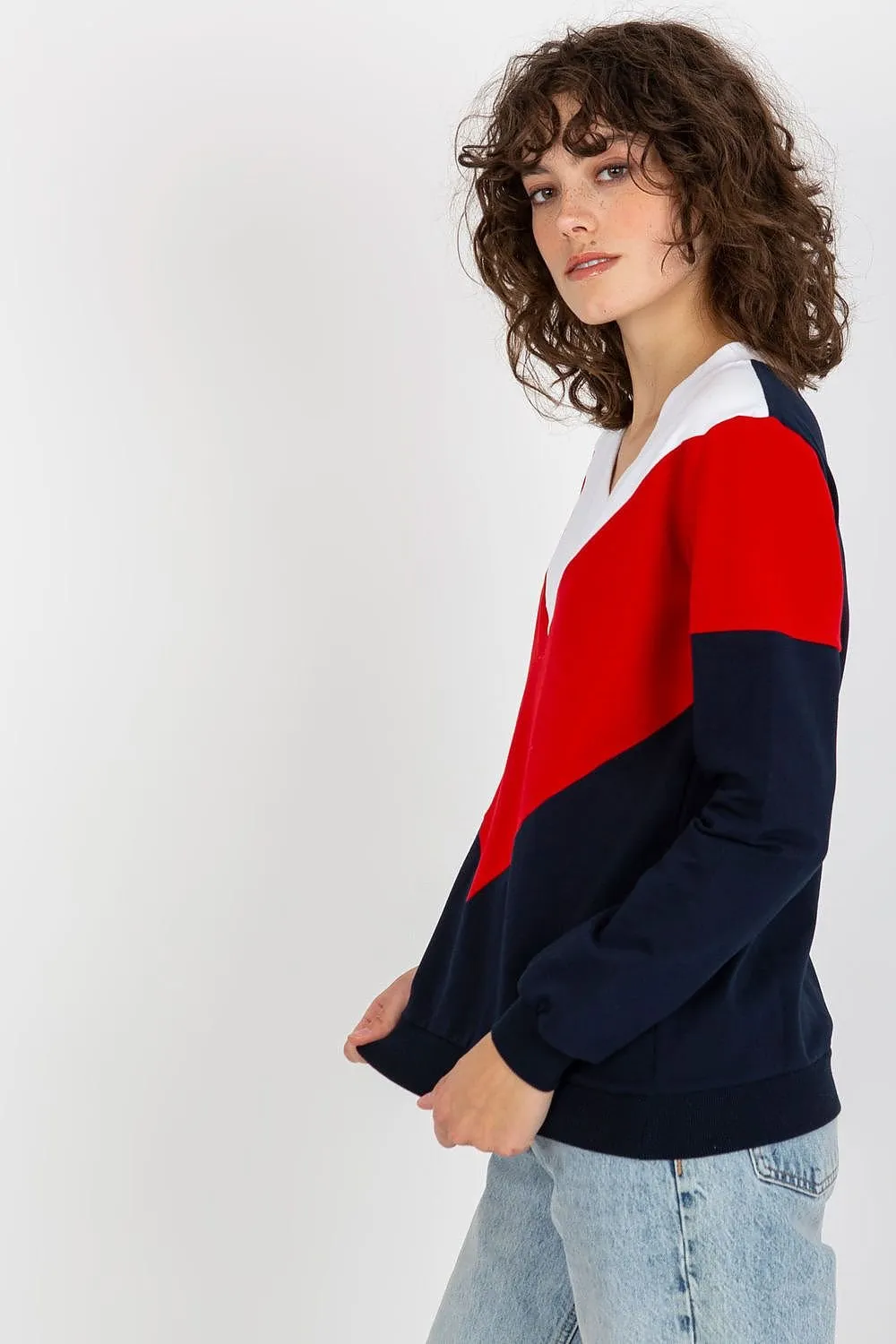 Chic Heart Neckline Cozy Sweatshirt