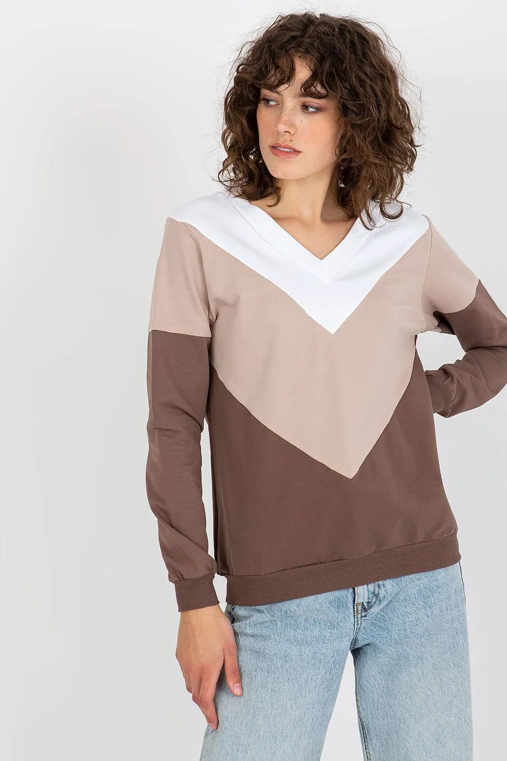 Chic Heart Neckline Cozy Sweatshirt