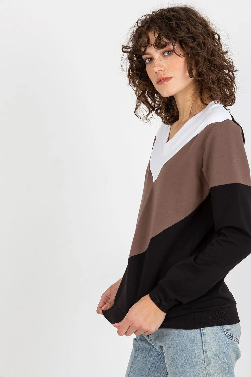 Chic Heart Neckline Cozy Sweatshirt