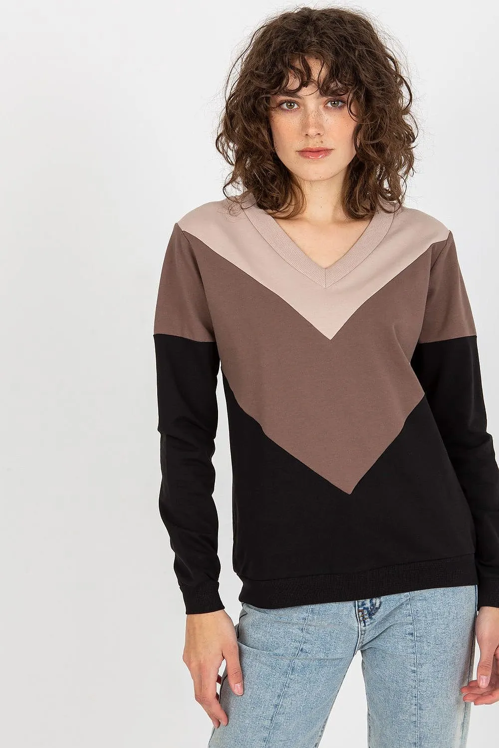 Chic Heart Neckline Cozy Sweatshirt