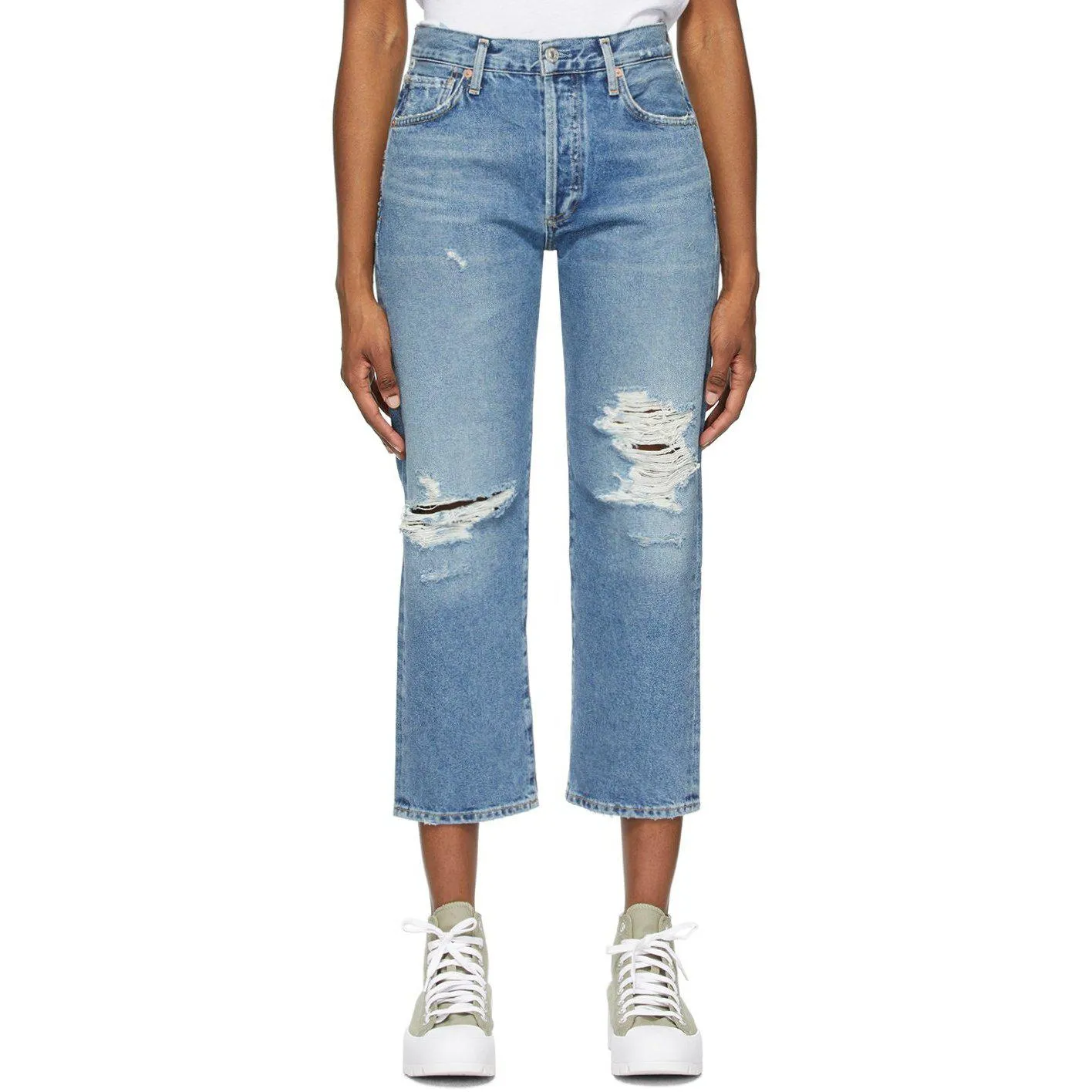 Citizens of Humanity Blue Emery Crop Jeans
