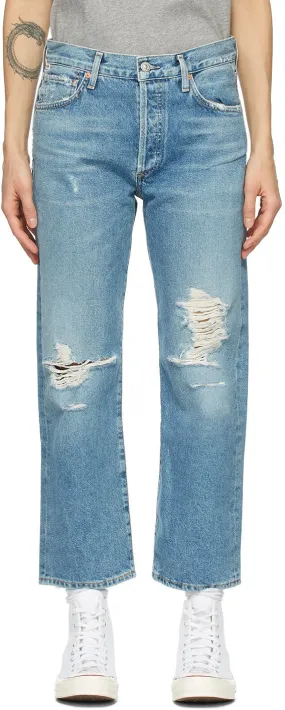 Citizens of Humanity Blue Emery High-Rise Crop Jeans