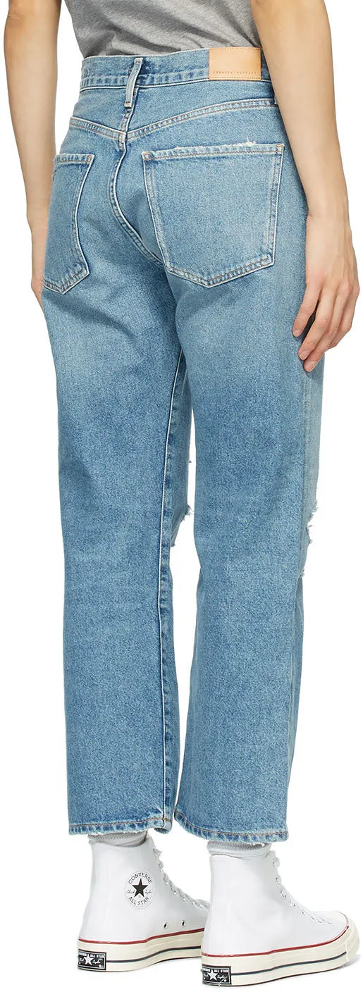 Citizens of Humanity Blue Emery High-Rise Crop Jeans