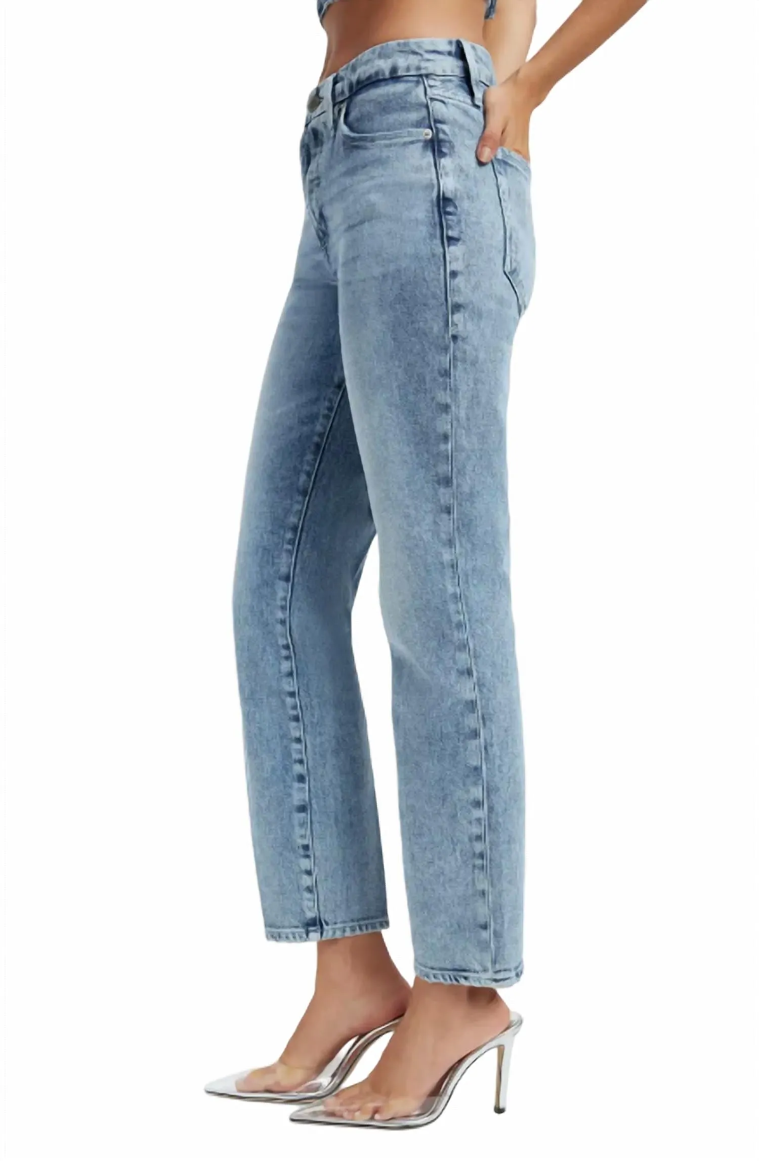 Classic High Waist Straight Leg Jeans