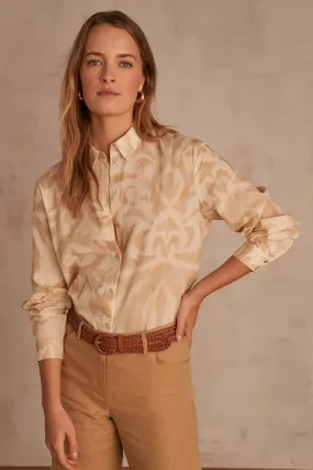 COLETTE IVORY PRINTED SHIRT