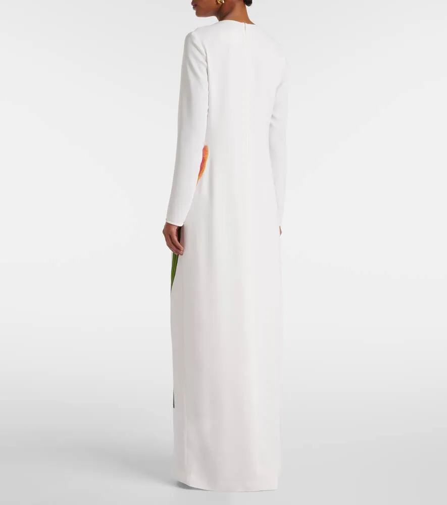 Costarellos Jennis floral sequined cr√É¬™pe maxi dress