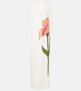 Costarellos Jennis floral sequined cr√É¬™pe maxi dress