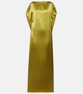 Dries Van Noten Silk-blend satin gown