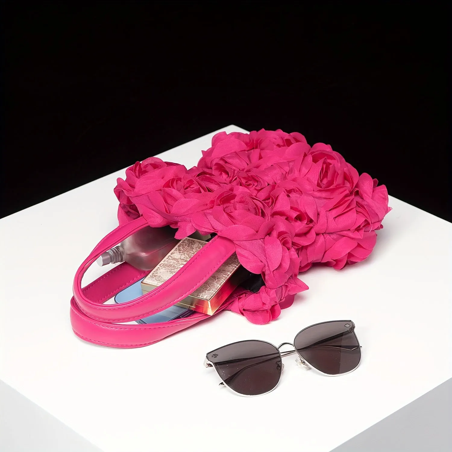 Elegant Rose Satchel Bag