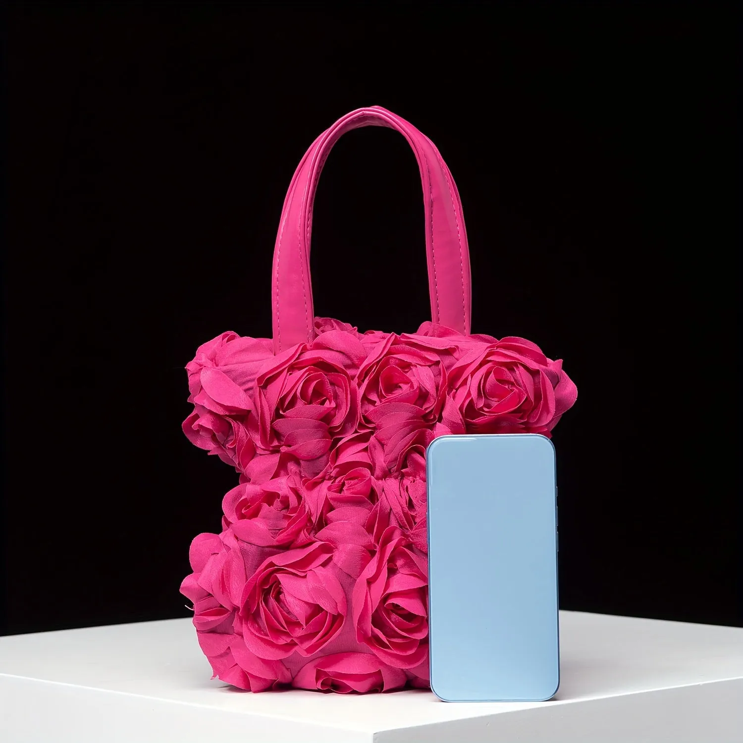 Elegant Rose Satchel Bag