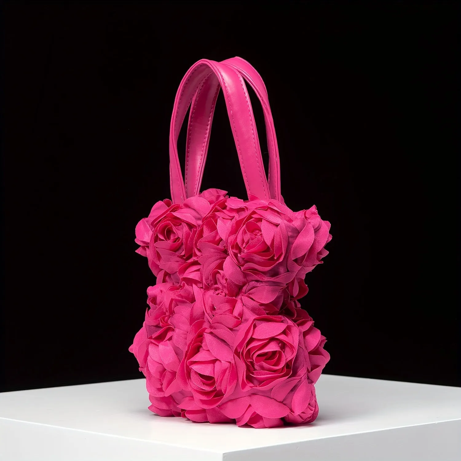 Elegant Rose Satchel Bag