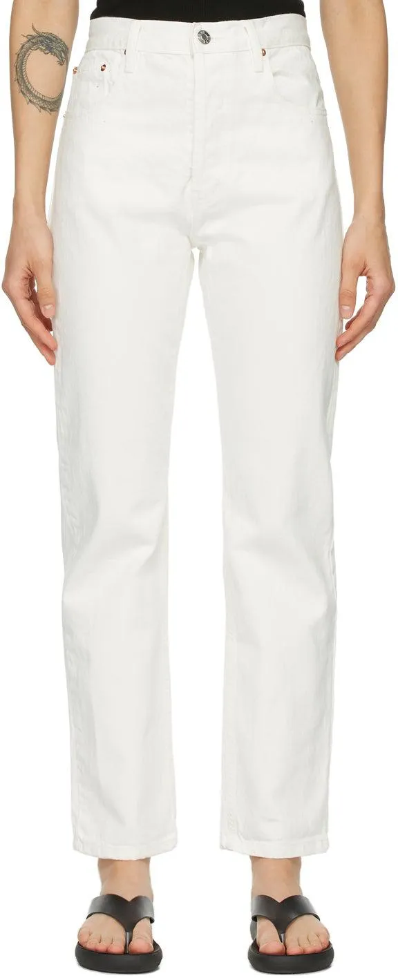 Esse Studios Off-White Denim Rigid Jeans