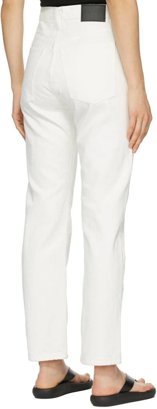 Esse Studios Off-White Denim Rigid Jeans