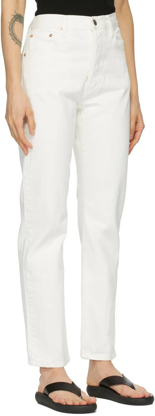 Esse Studios Off-White Denim Rigid Jeans
