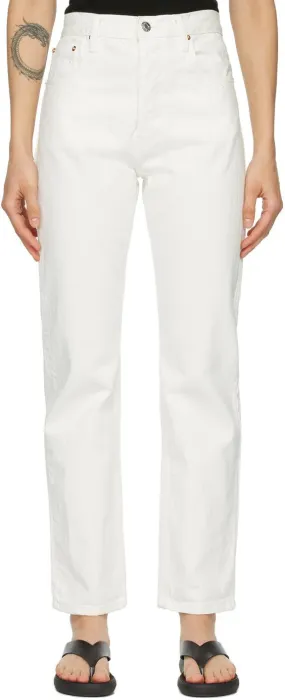 Esse Studios Off-White Denim Rigid Jeans