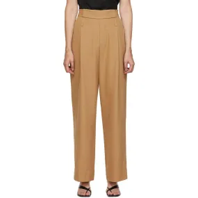 Esse Studios Tan Wide Leg Utility Trousers
