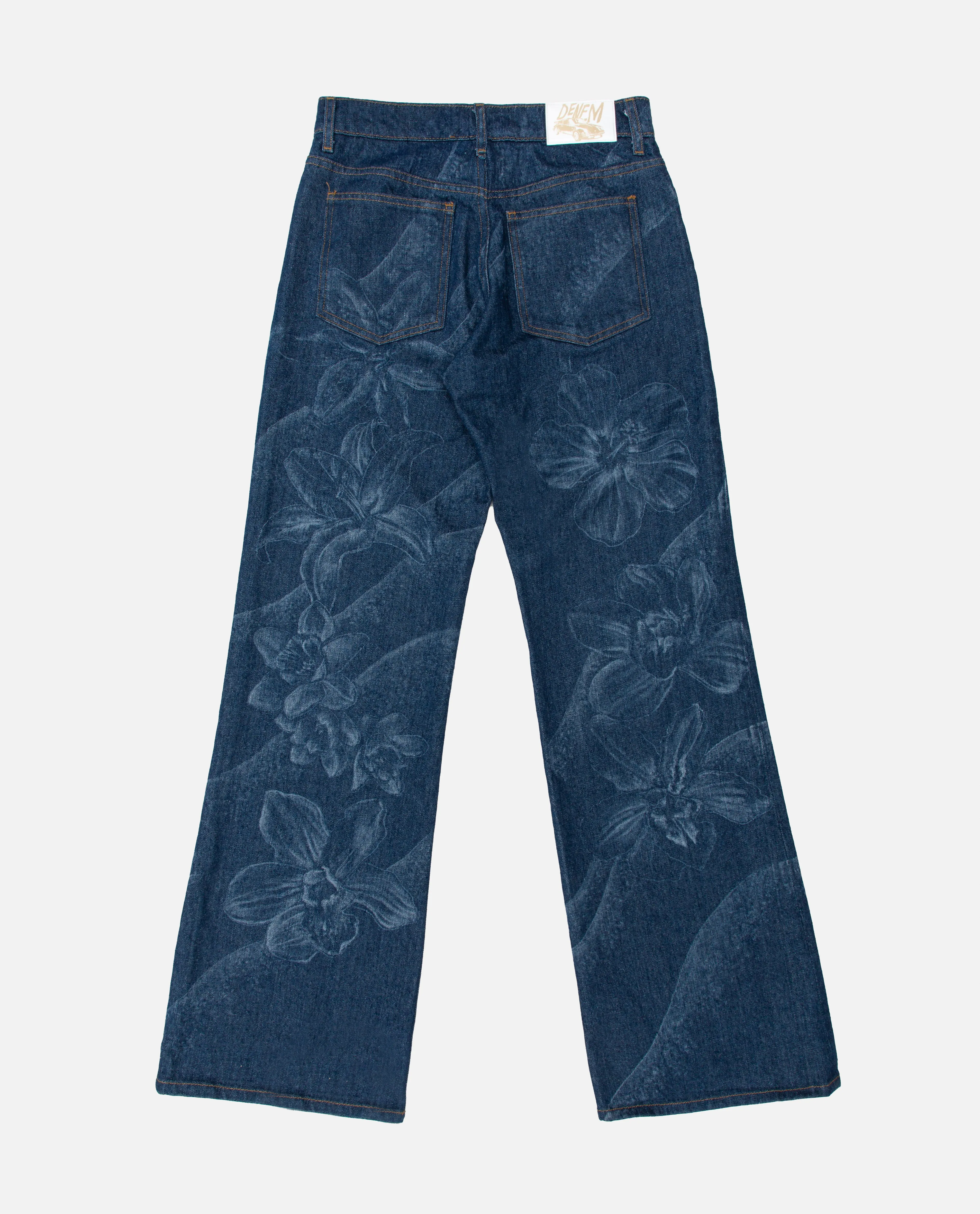 Etched Floral Jean