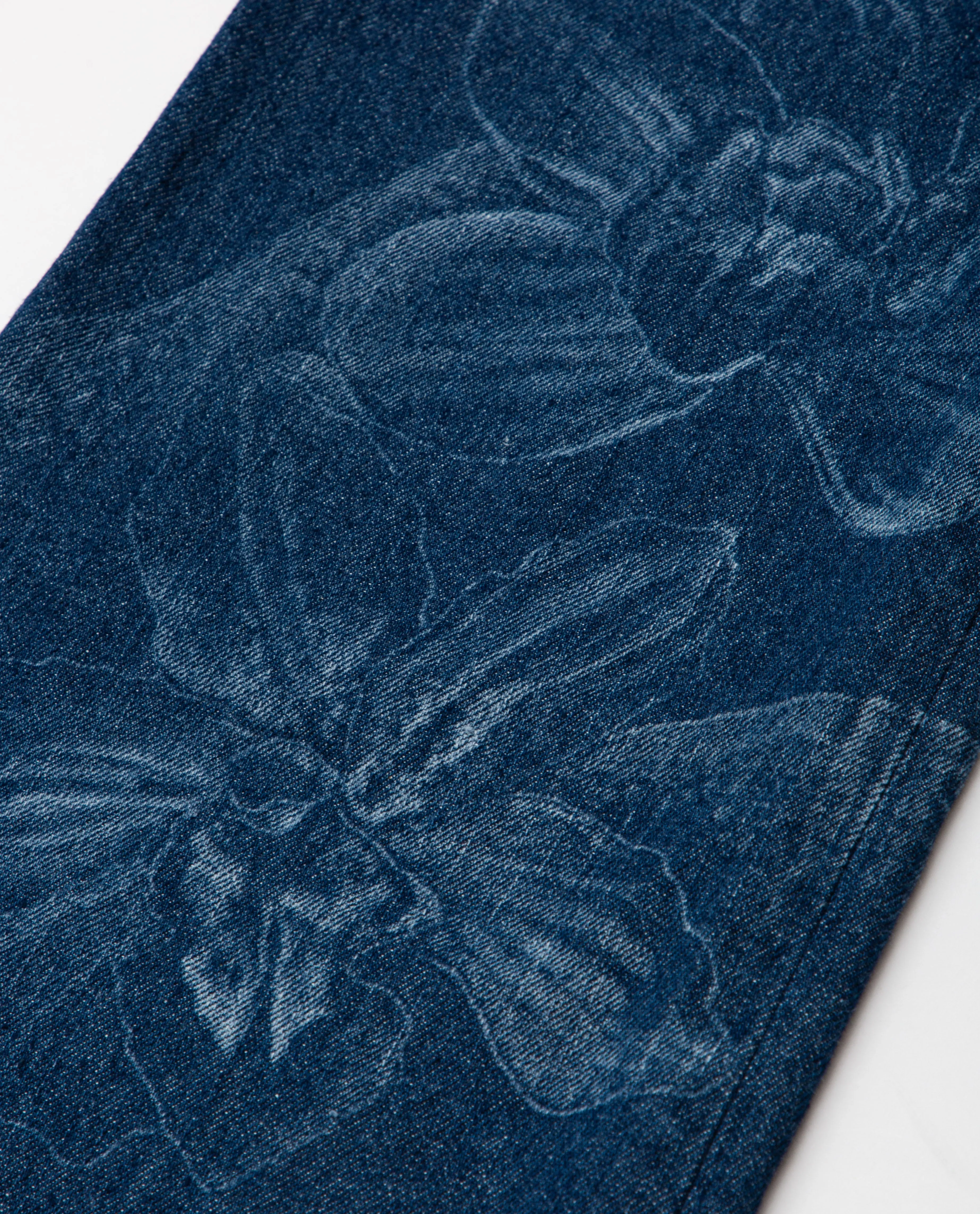 Etched Floral Jean