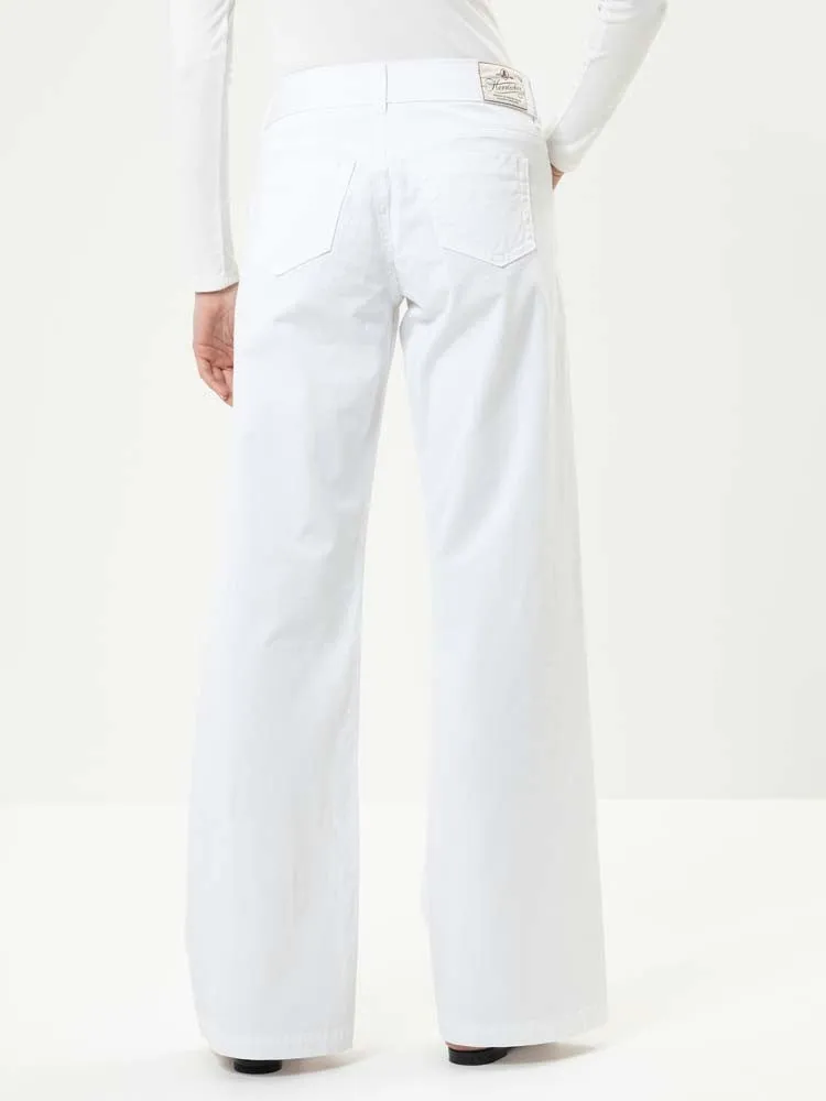 H White Wide Leg Jeans