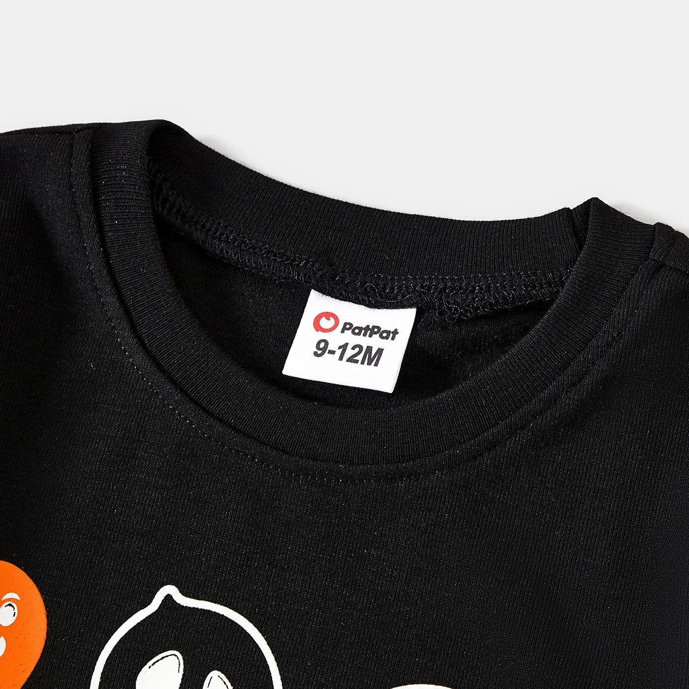 Halloween Glow In The Dark Solid Ghost Print Tops