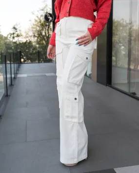Jeans cargo mltiple bolsillos