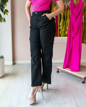 Jeans cargo wide leg