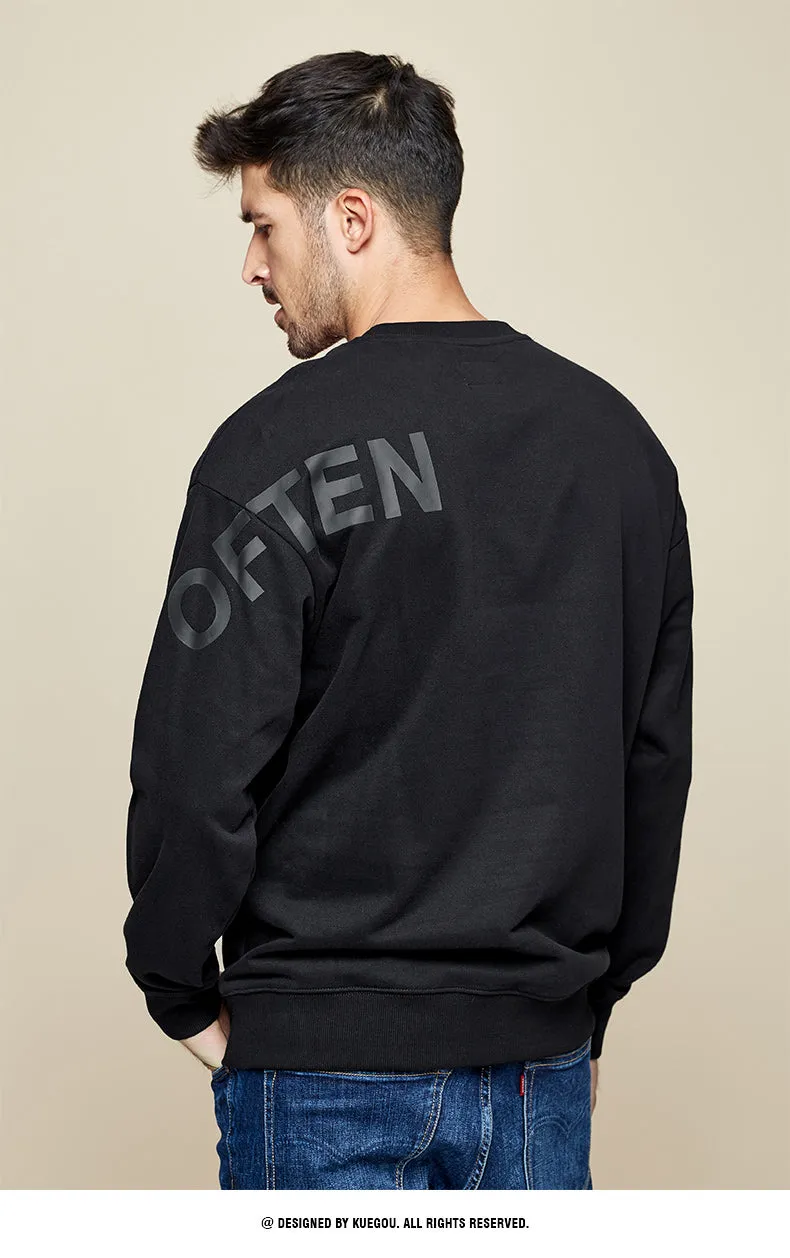 KUEGOU Denim Stylish Sweatshirt