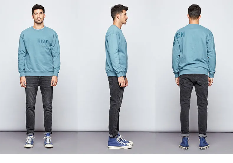 KUEGOU Denim Stylish Sweatshirt