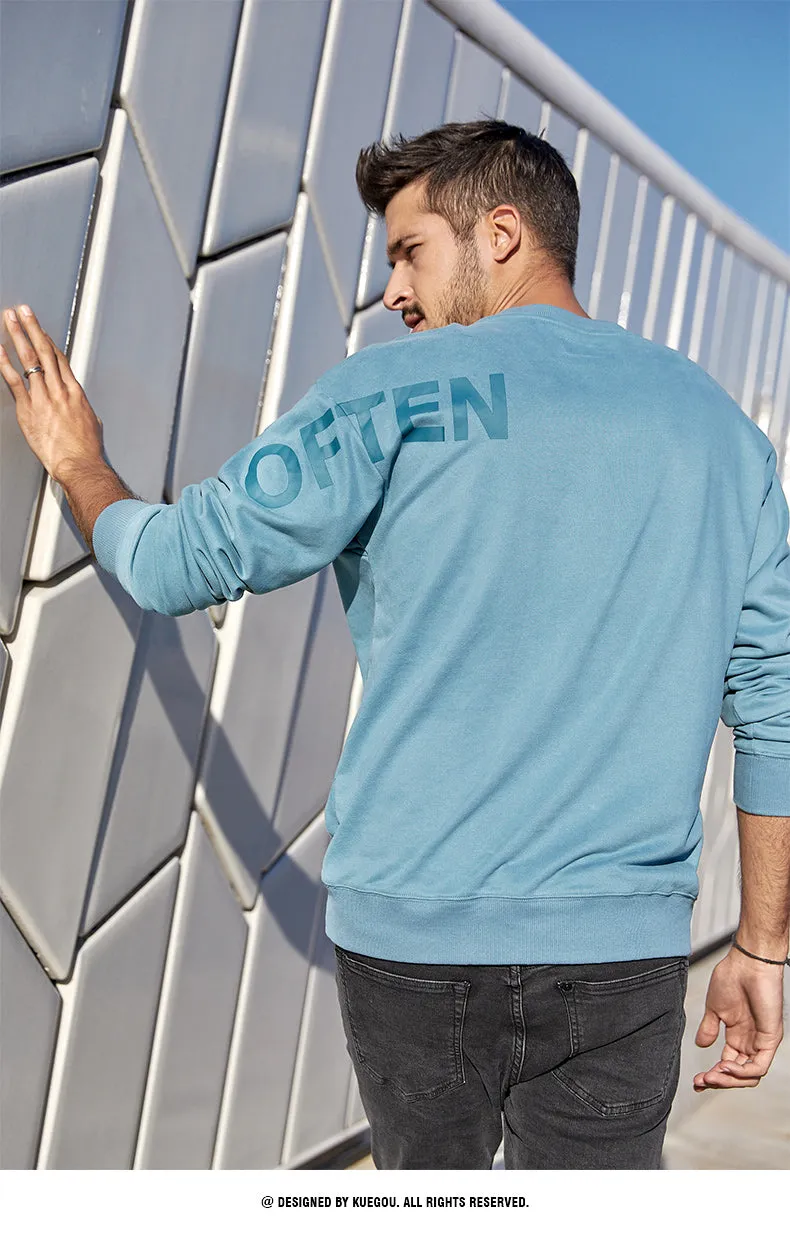 KUEGOU Denim Stylish Sweatshirt