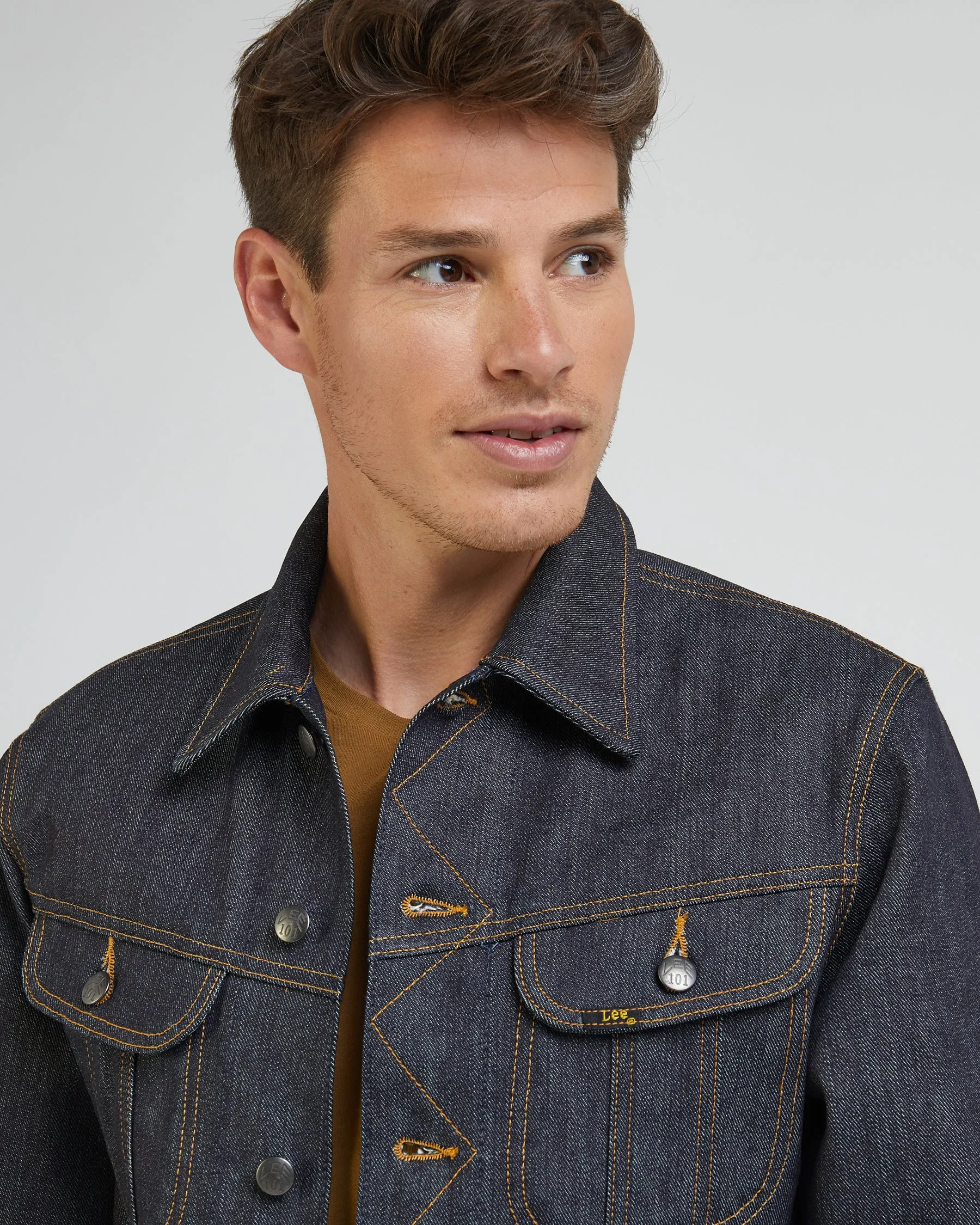 Lee 101 15oz Recycled Selvedge Denim Rider Jacket - Dry