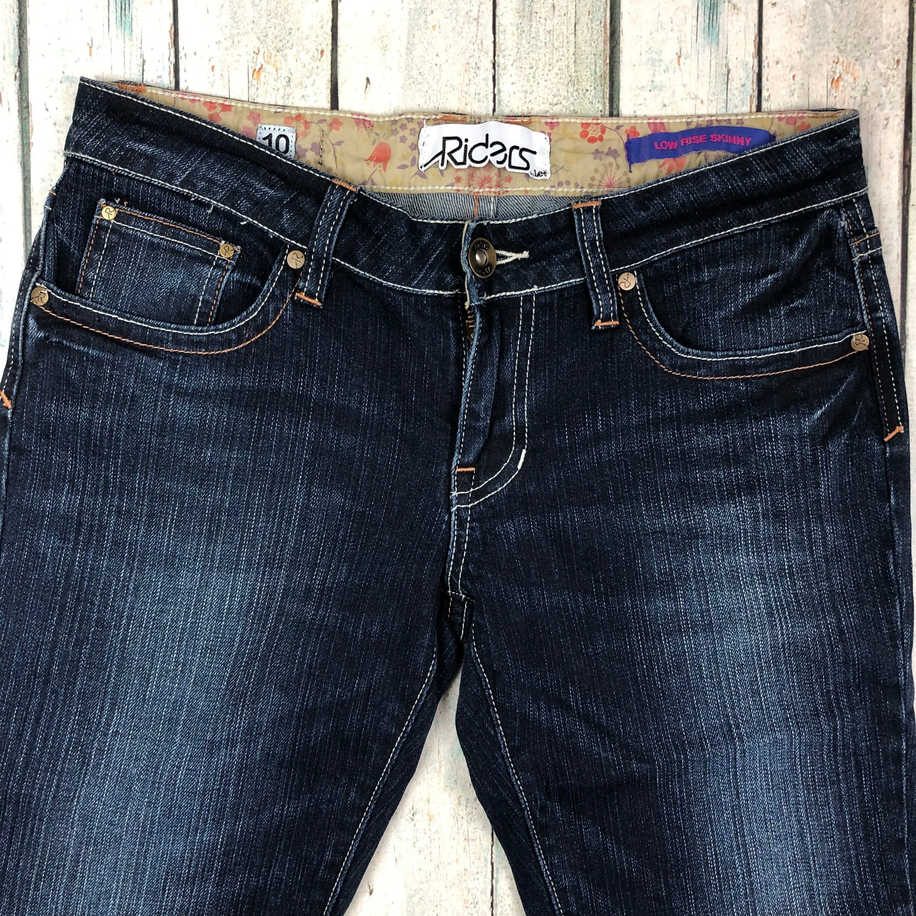 Lee 'Low Rise Skinny' Stretch Jeans - Size 10 Petite