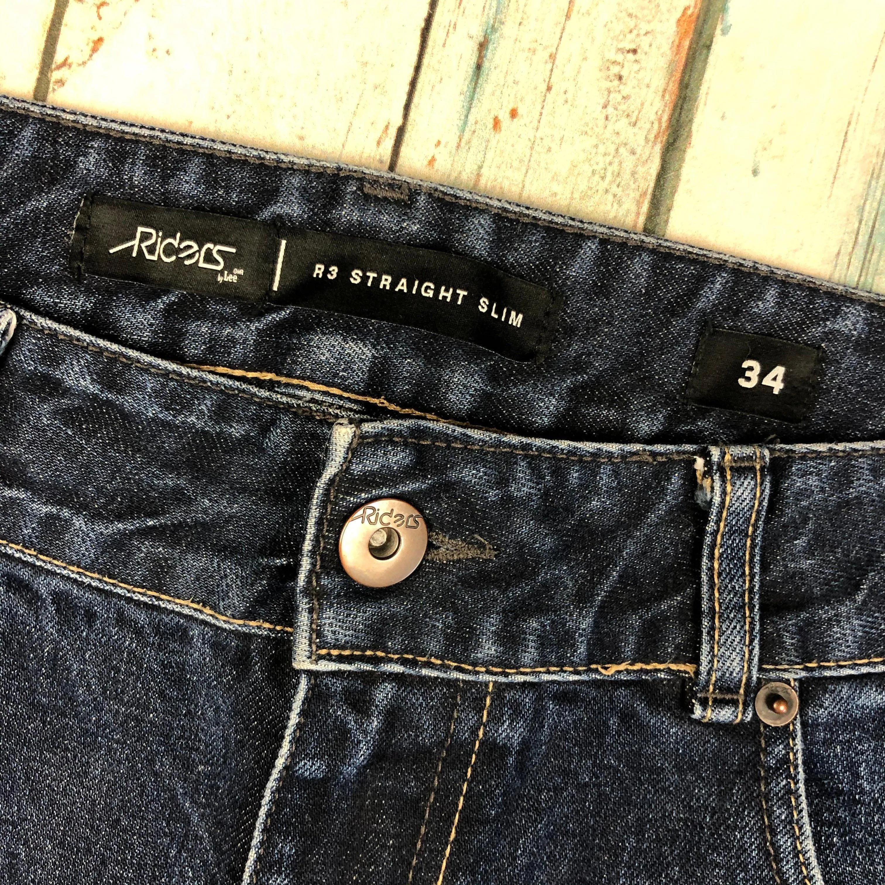 Lee Riders  'R3- Straight Slim' Men's Jeans - Size 34 Short