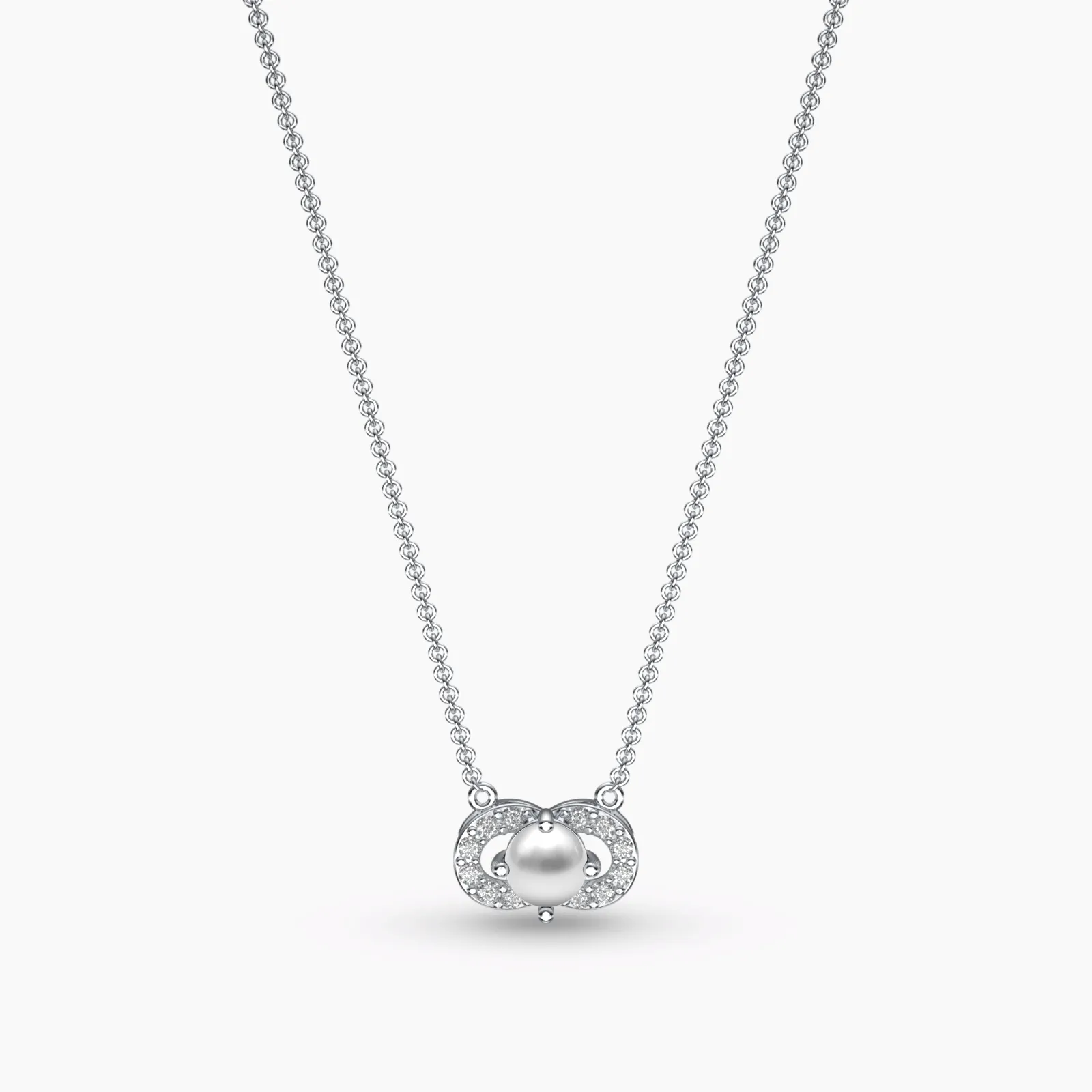 Little Pearl Diamond Necklace