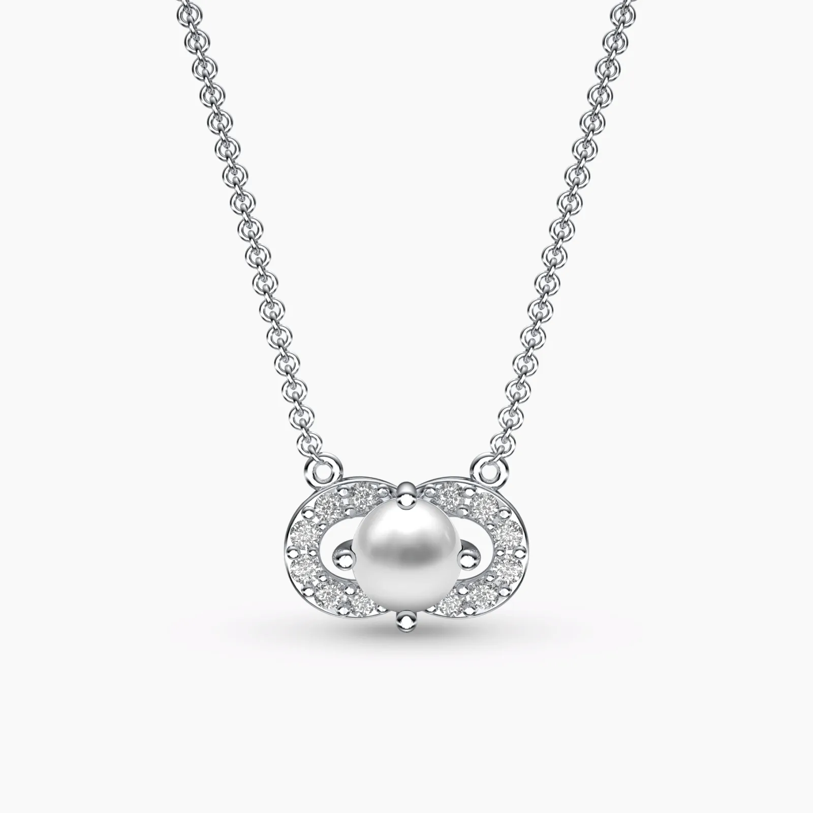 Little Pearl Diamond Necklace