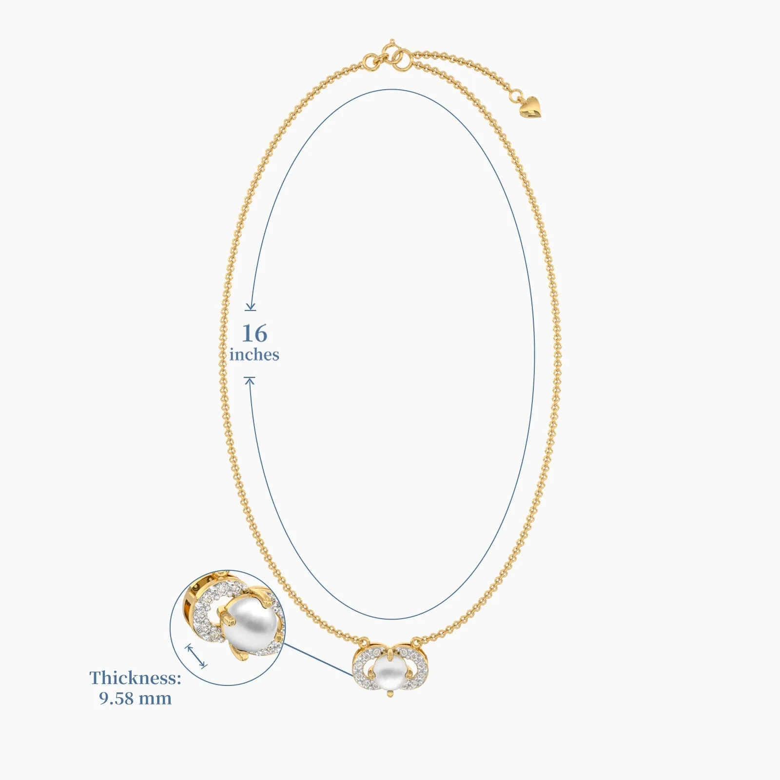 Little Pearl Diamond Necklace