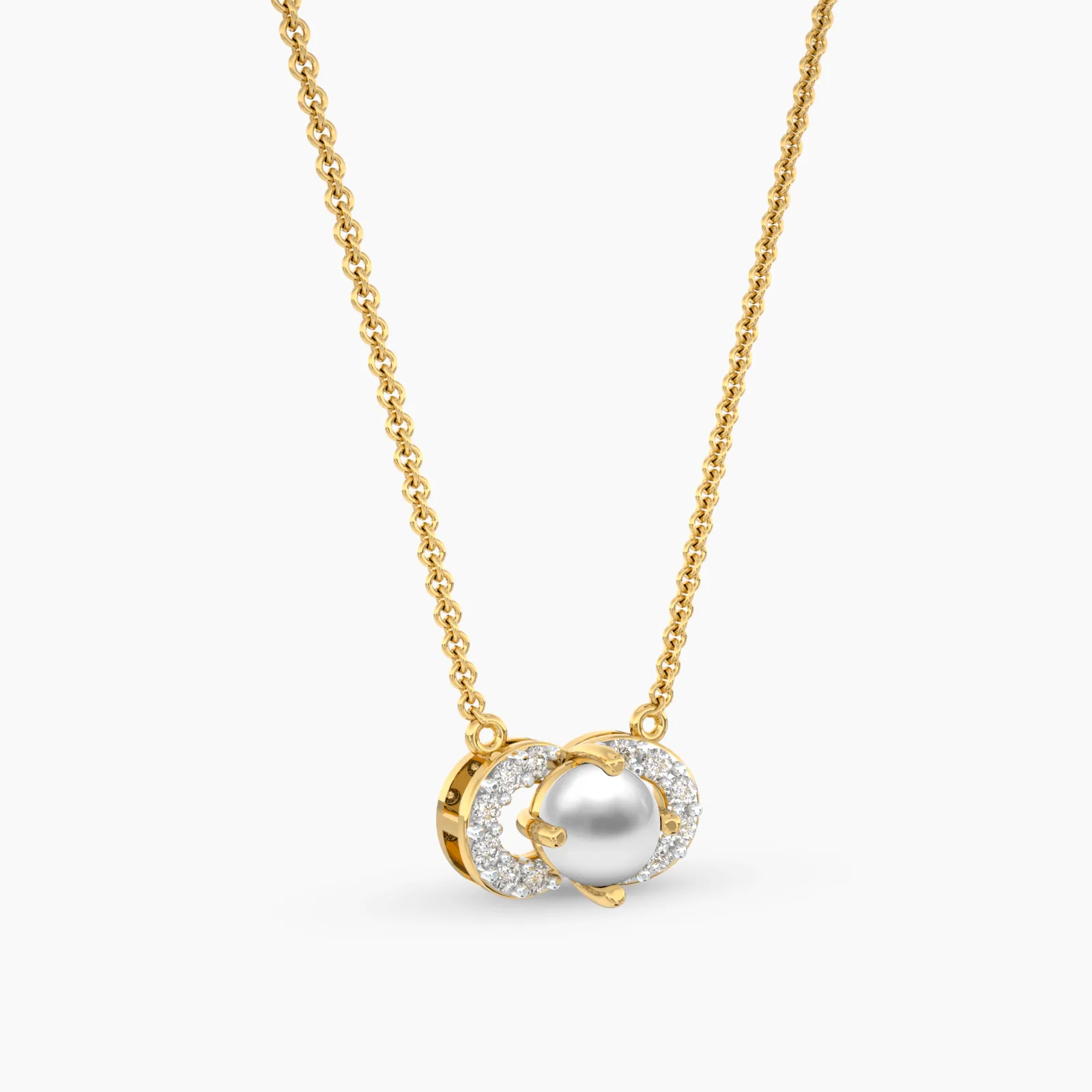 Little Pearl Diamond Necklace