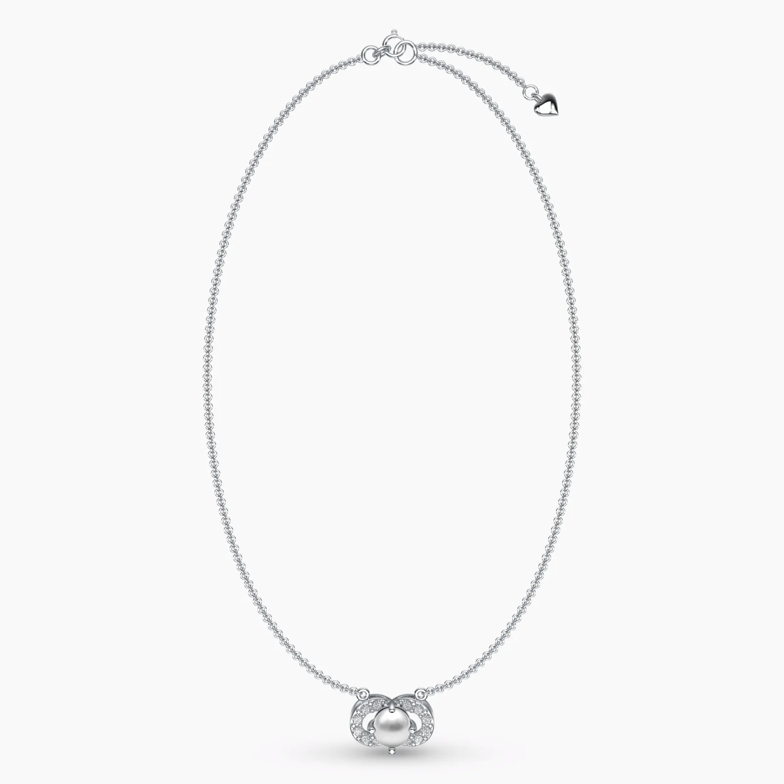 Little Pearl Diamond Necklace