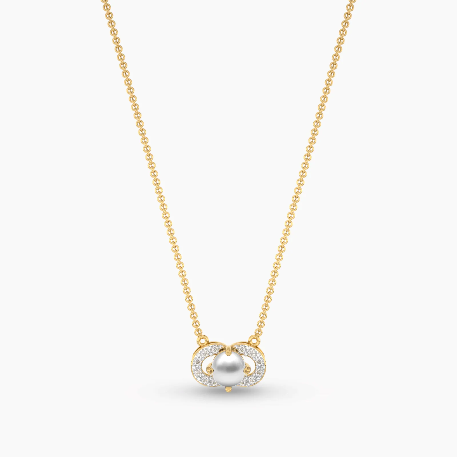 Little Pearl Diamond Necklace