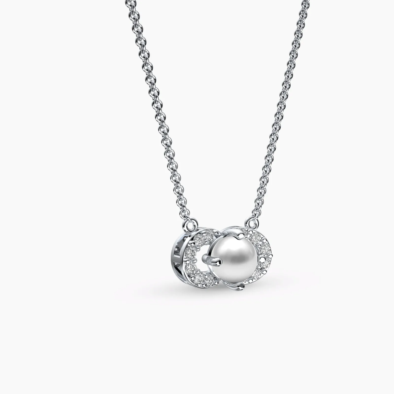 Little Pearl Diamond Necklace