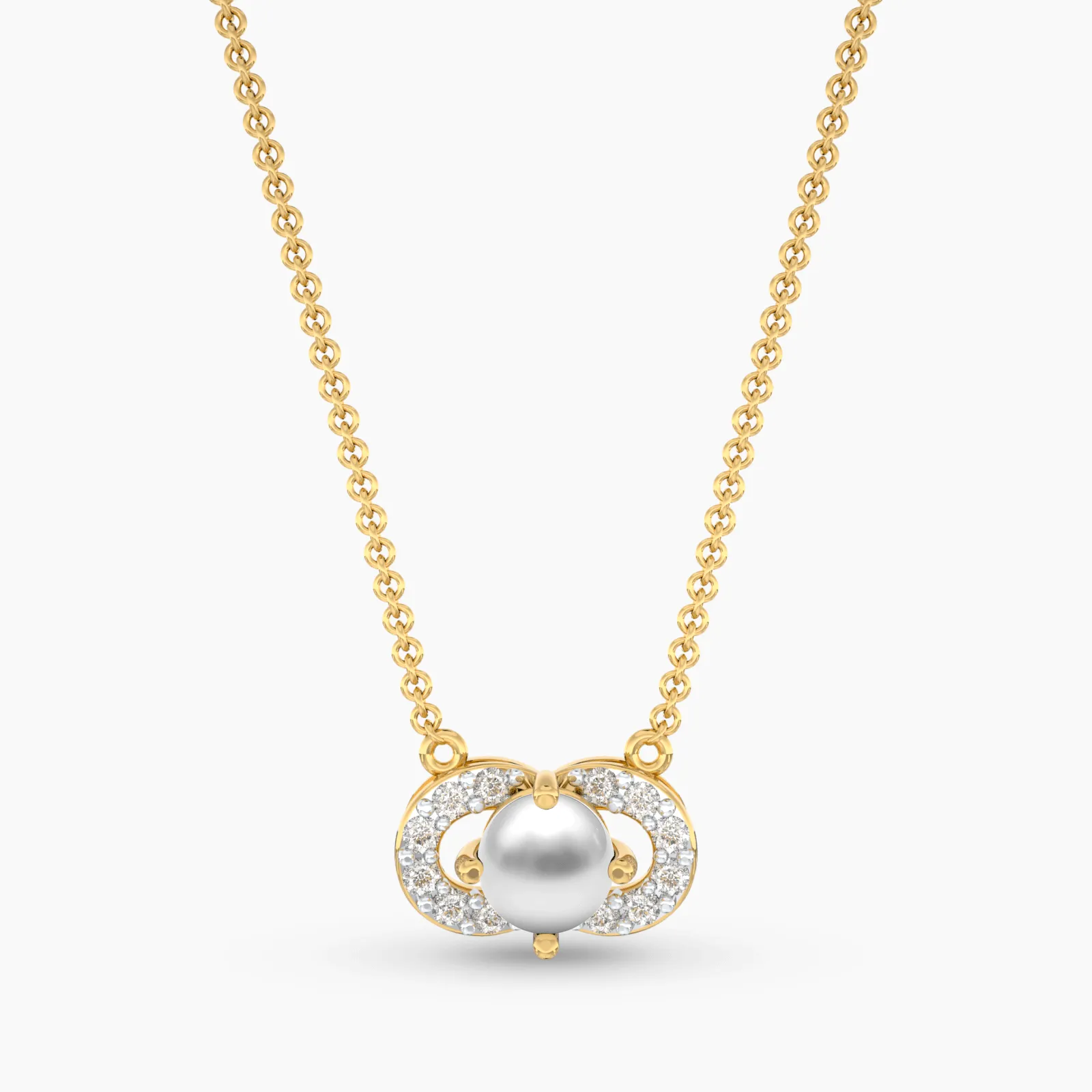 Little Pearl Diamond Necklace
